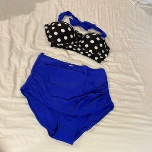 NWOT Retro high waist bikini